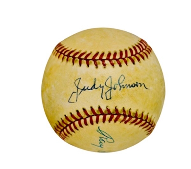 Monte Irvin, Ray Dandridge and Judy Johnson Triple-Signed Baseball 
